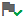 Flag with green check mark.