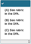 Rubric from the DFA.