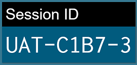 Session ID in the screen saver.