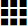 Three by three matrix of squares
