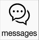 Chat bubbles and the word 'messages' written directly below