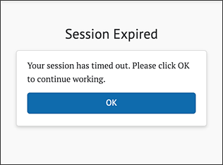 when a session expires.