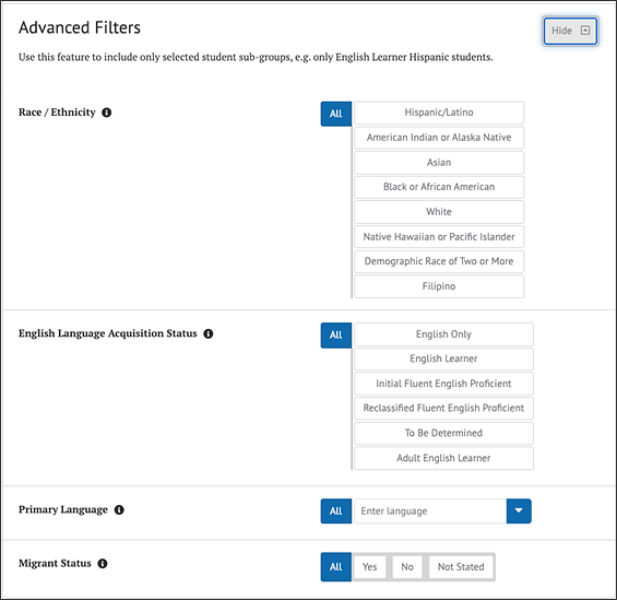 Advanced Filters in CERS.