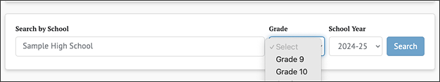 Sample dependent drop-down list with selectable list