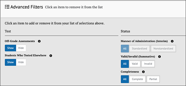 Advanced Filters