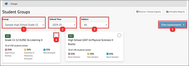 ELPAC IAB/IA dashboard.