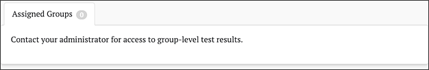 “No groups available to current user” message