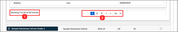 view student group pagination.