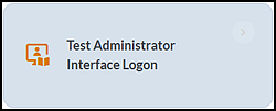 Test Administrator Interface button on the Administer a Test Session page.
