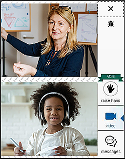 One-on-One Video Call split screen showing test examiner and student.