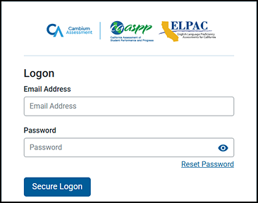 Logon screen.