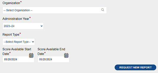 Bottom of the Summative ELPAC and Summative Alternate ELPAC Student Score Data File screen.